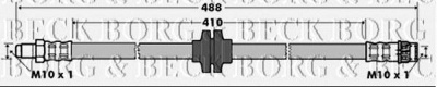 BORG & BECK bbh7364 -  Тормозной шланг